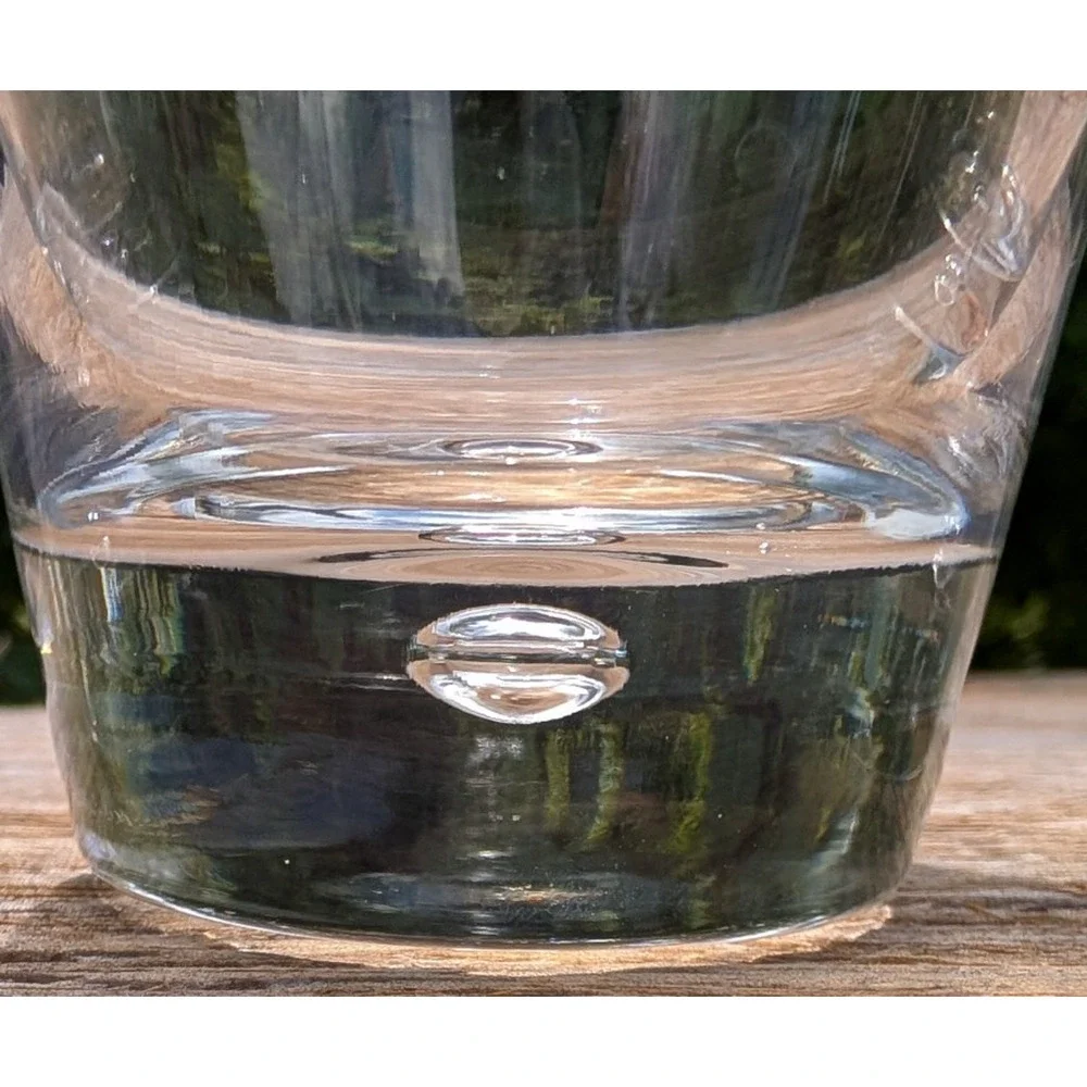 Bormioli Rocco Luna Cooler Bubble Glasses Clear 16 oz Tumbler Italy Set of 5